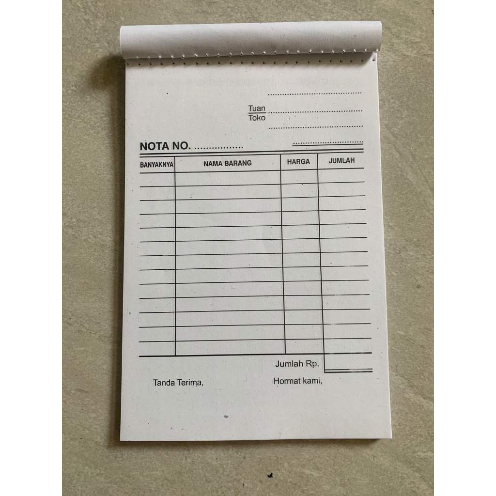 

NOTA KONTAN RANGKAP 1, NOTA MURAH, NOTA KECIL