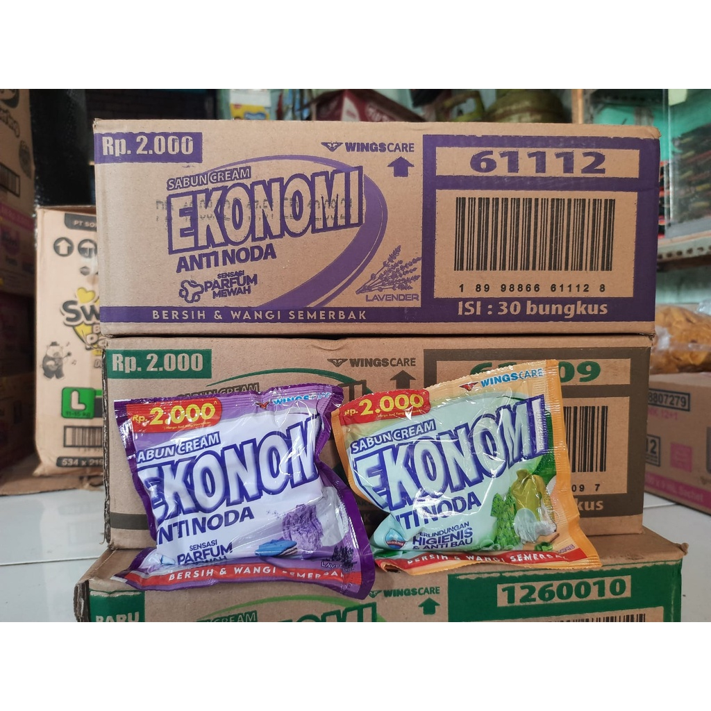 1 DUS SABUN EKONOMI ISI 30 PCS KEMASAN 2000