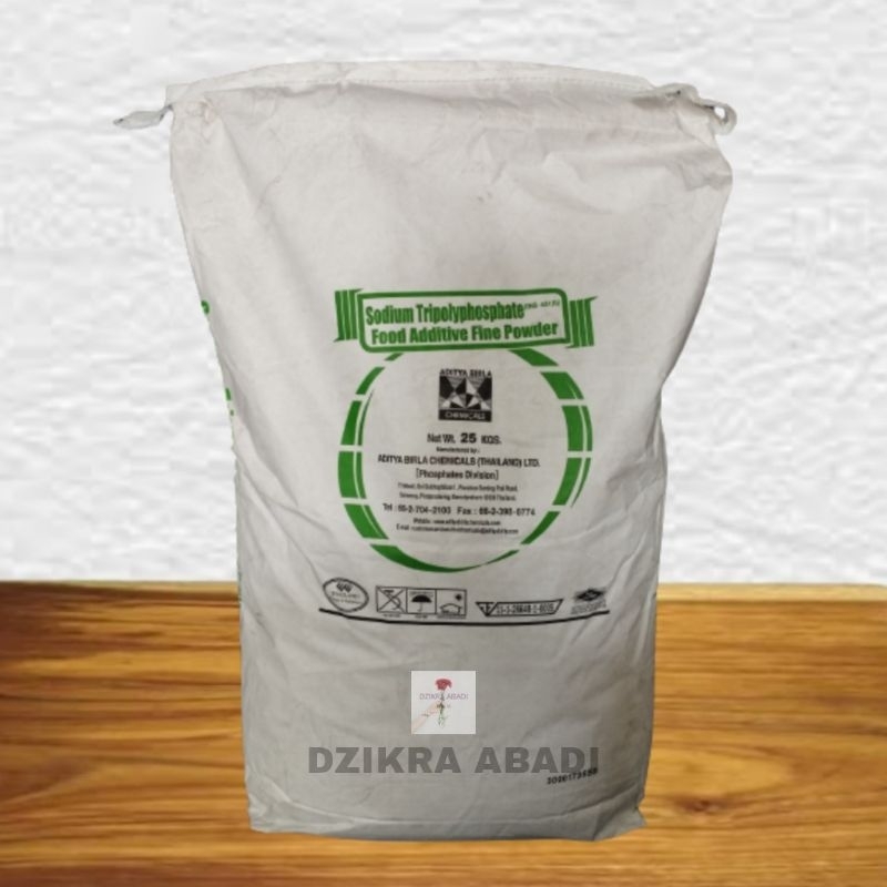 

STPP Sodium Tripolyphosphate Pengenyal Bakso FOOD GRADE 250 gr