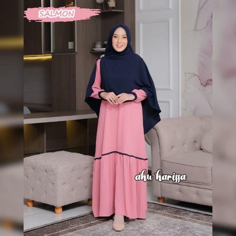 GAMIS SET AKU KARISSA/ZAIFA SET AKU KARISSA/GAMIS SET CRINKLE BEST SELLER
