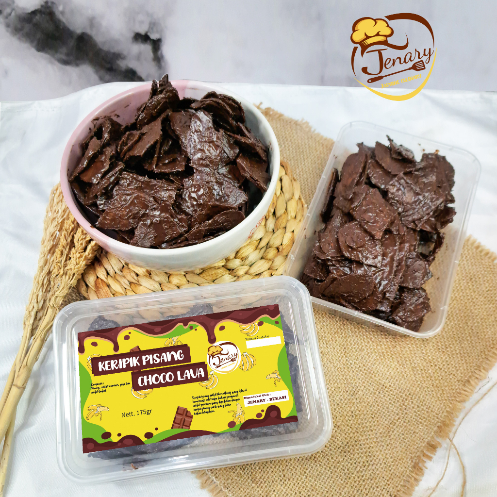 

Jenary Keripik Pisang Coklat Lumer 175 gram Cemilan manis Keripik Pisang Cokelat