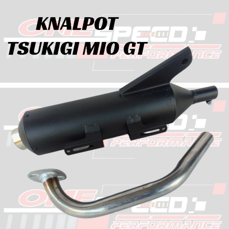 Knalpot Tsukigi MIO GT Full Set Suara Ngebas Adem Ngebas Empuk