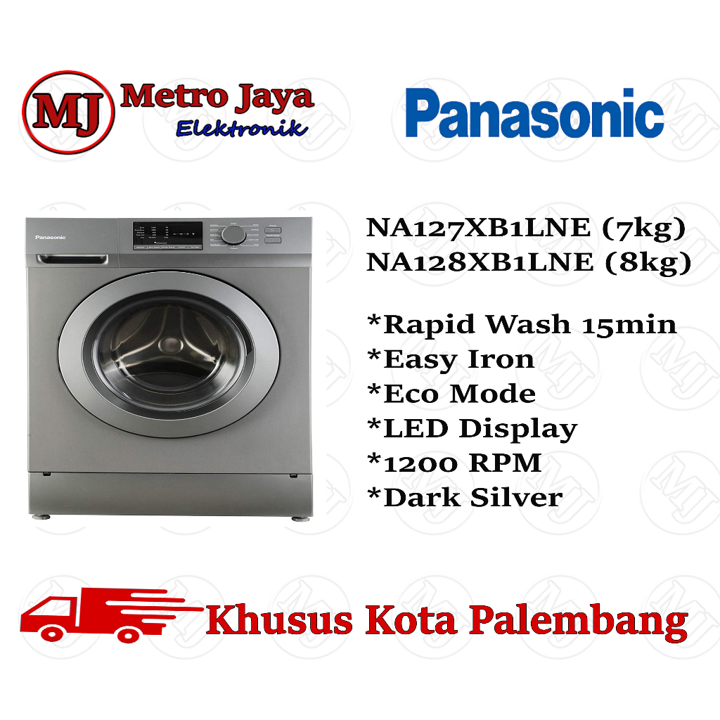 Mesin Cuci Front Loading Panasonic 7kg NA127XB1LNE mesin cuci 1 tabung