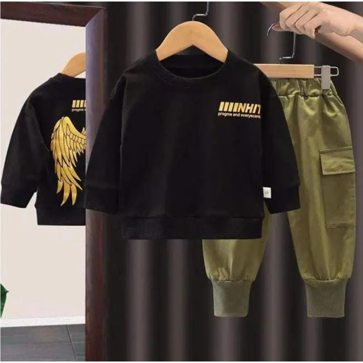 setelan baju anak terbaru dan terlaris//setelan anak anak populer tahun ini//bahan halus lembut nyam