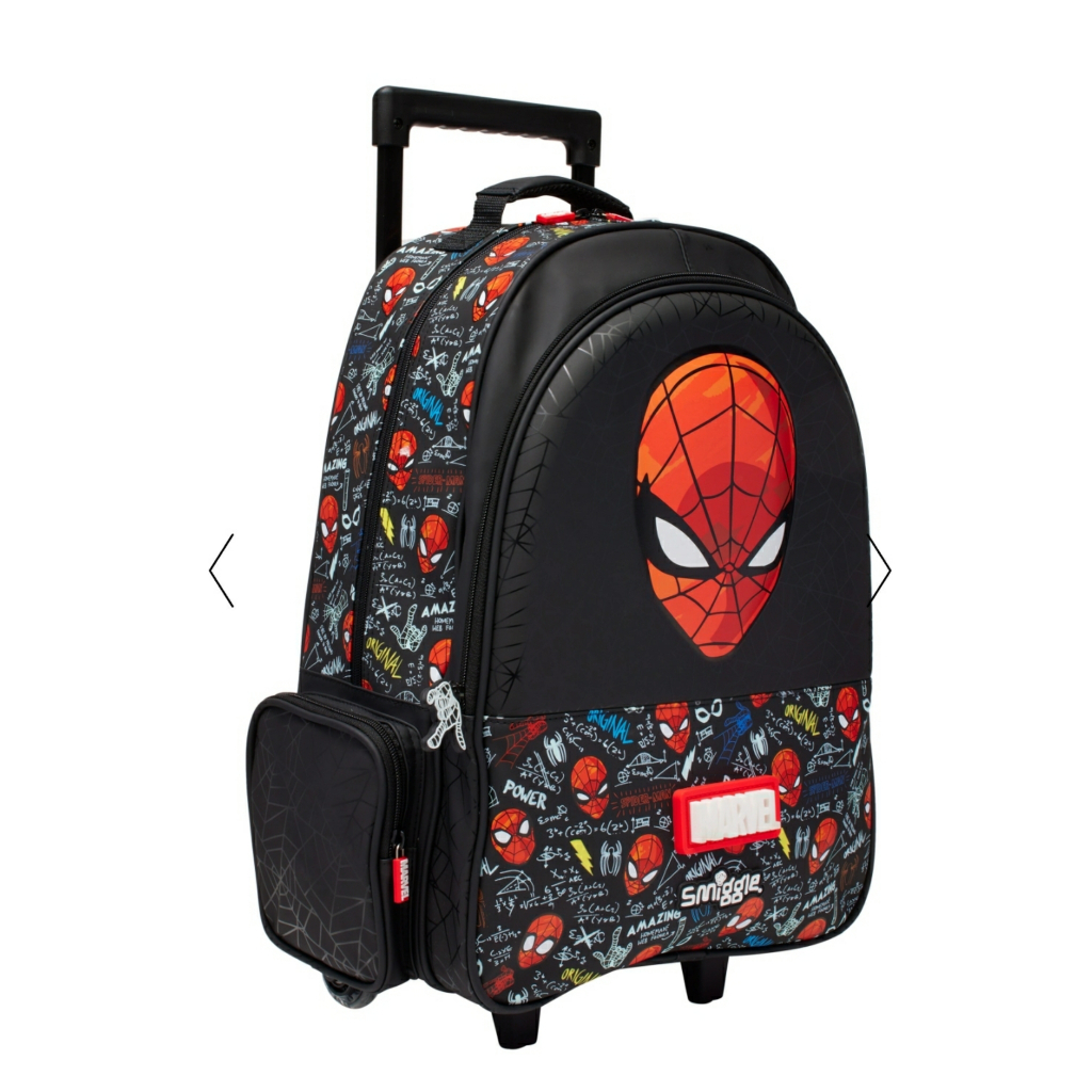 SMIGGLE SPIDERMAN TROLLEY BACKPACK - TAS TROLI SMIGGLE