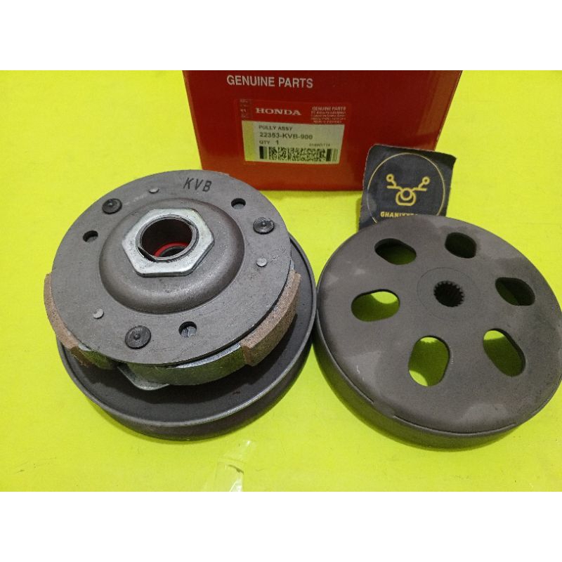 PULLY SET VARIO 110 KARBURATOR PULL ASSY VARIO 110 TECHNO KARBU PULLY BELAKANG SATU SET VARIO KARBU