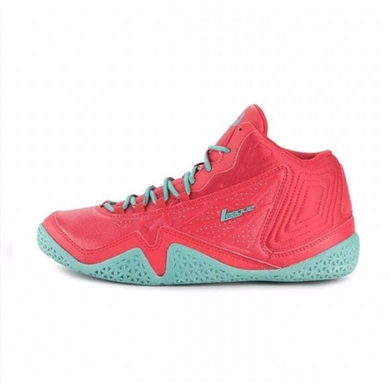 Sepatu League Basket Levitate Merah Hijau Original