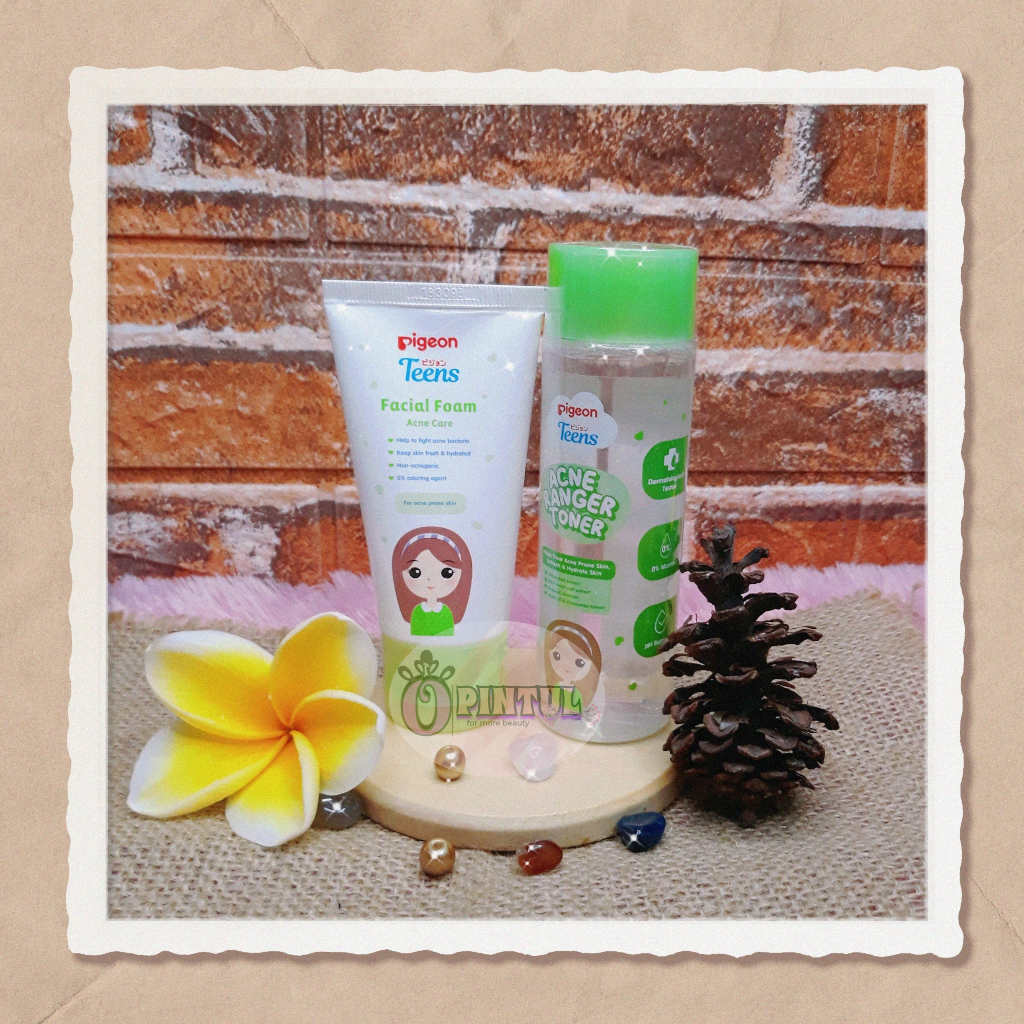 Paket Foam Toner // Bundle PIGEON TEENS Remaja Beruntusan