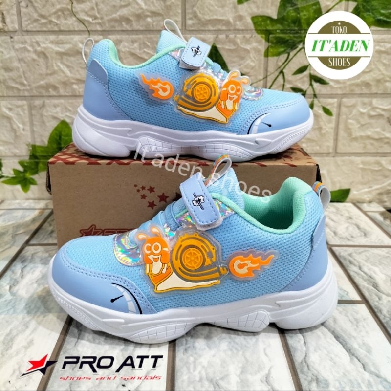 sepatu anak Pro ATT SNI 085 V biru muda hijau