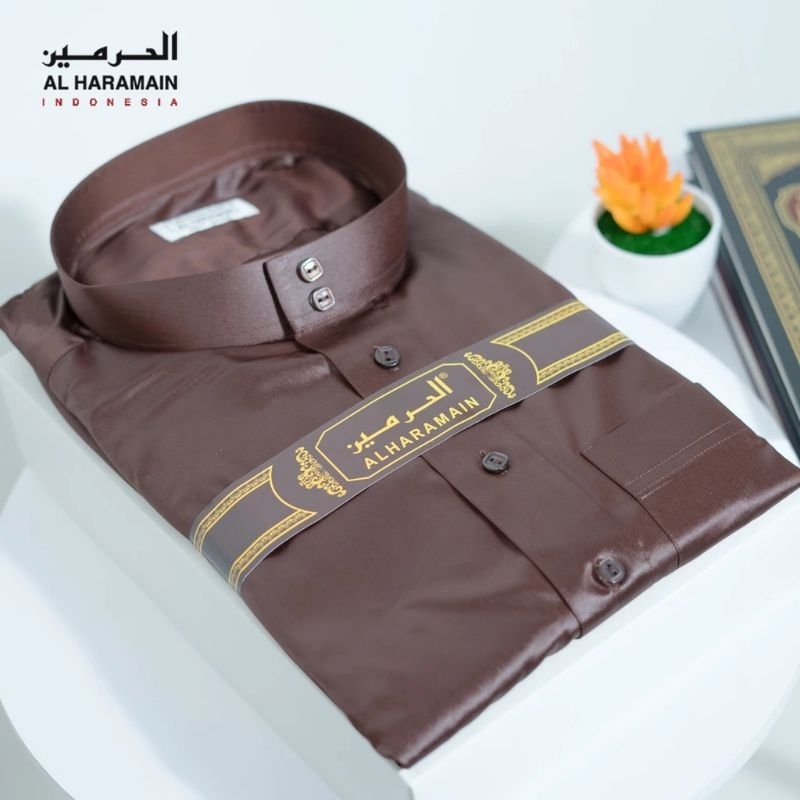 Jubah Al Haramain ORI gamis pria warna COKLAT