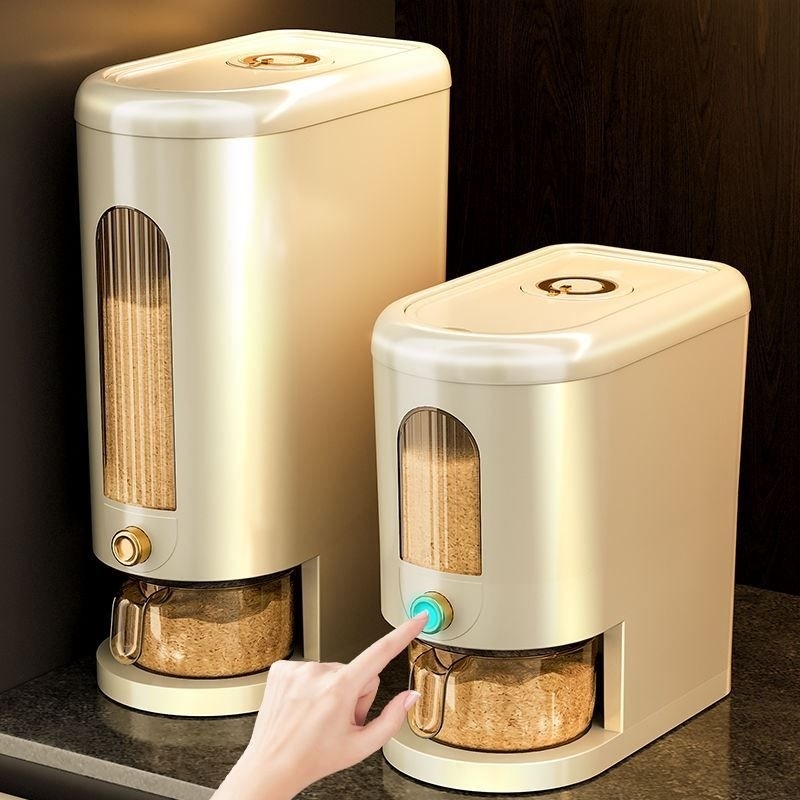 Slim Rice Box / Ricebox Putih / Rice box Estetik / Rice Dispenser