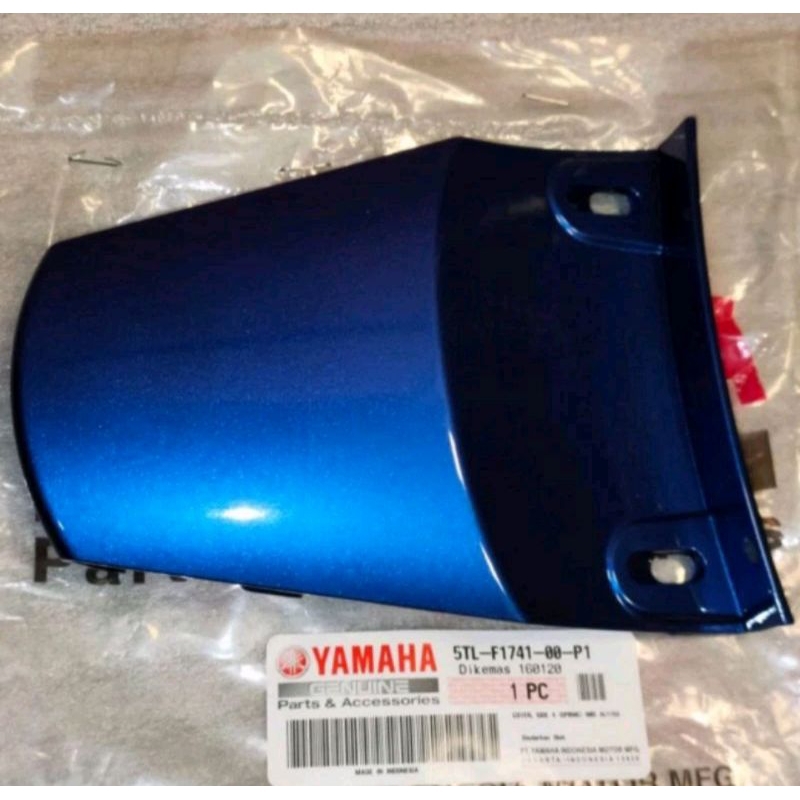 Cover sambungan body mio sporty dan Mio smile original Yamaha biru