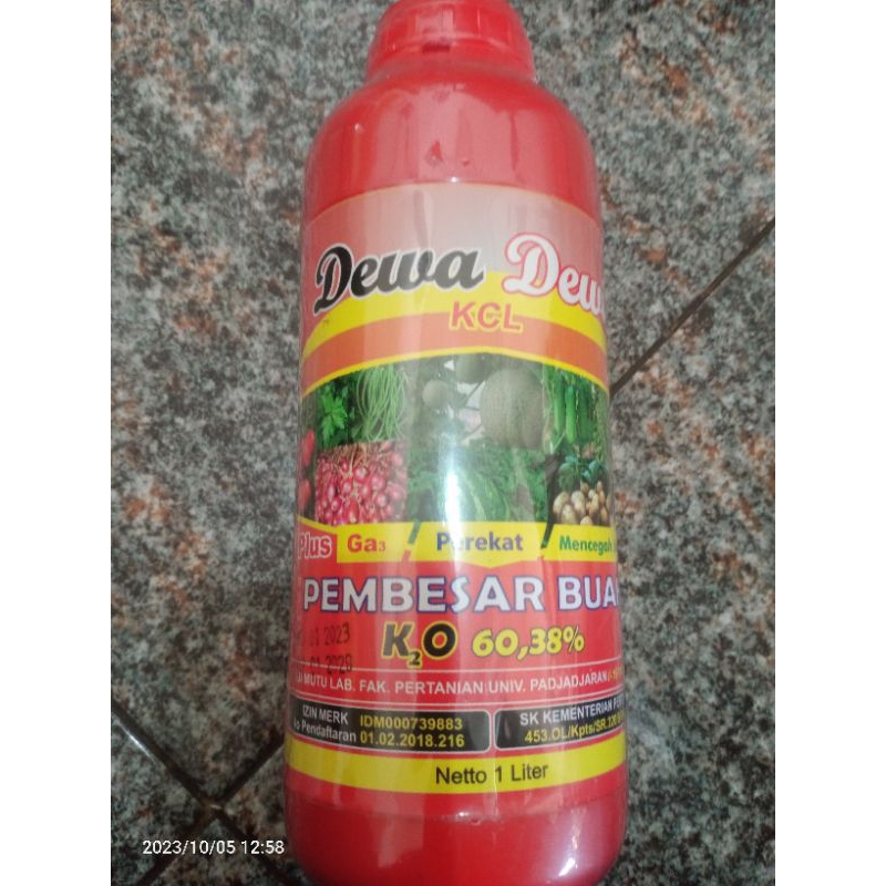 Pupuk KCL Cair Dewa Dewi 1 liter