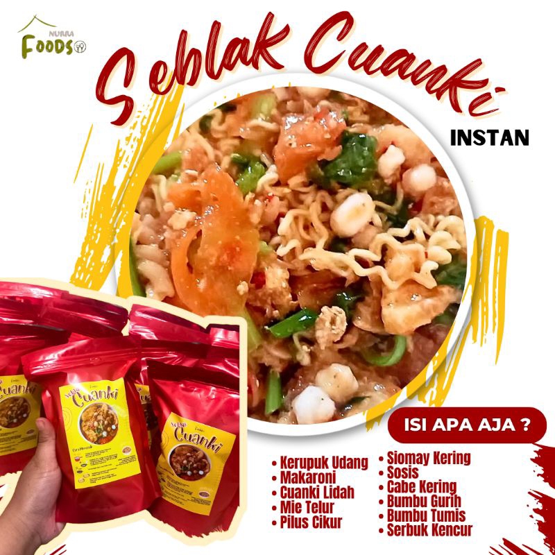 

|MADIUN| SEBLAK CUANKI INSTAN ISI MELIMPAH BY NURRAFOODS