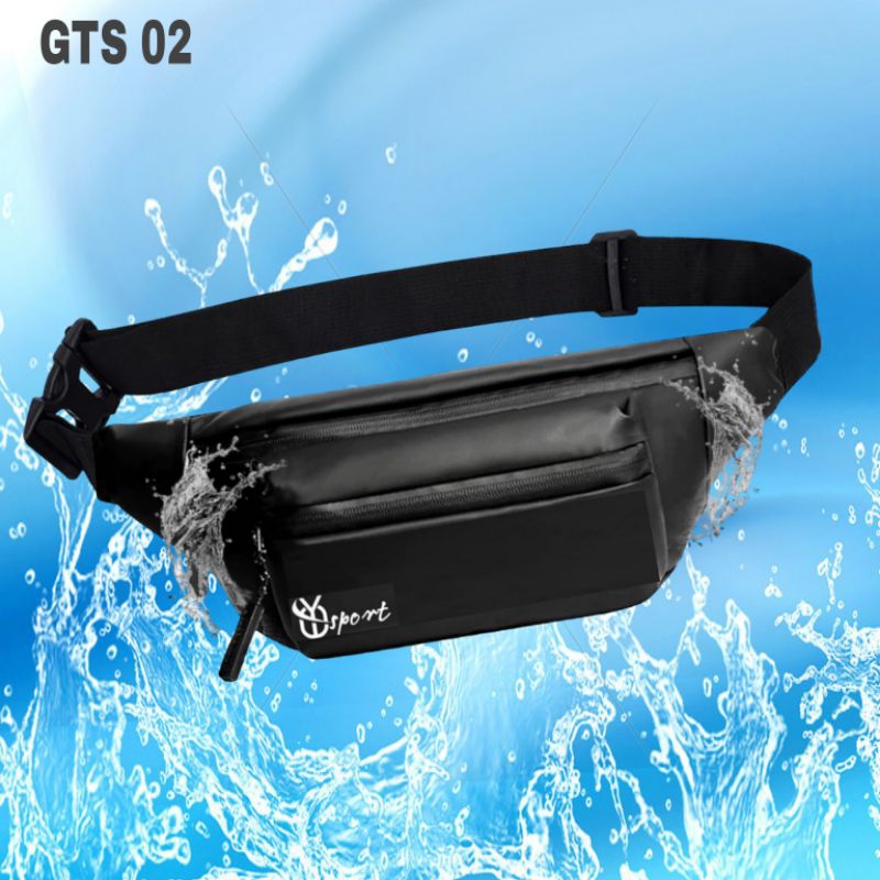 TAS SELEMPANG PRIA ANTI AIR WAISTBAG COWOK WATERPROOF TAS SLEMPANG DISTRO TAS DADA TAS PINGGANG LAKI