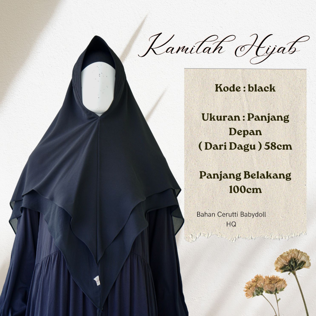 Kamilah Hijab Seruti Baby Doll by Fiibaytia