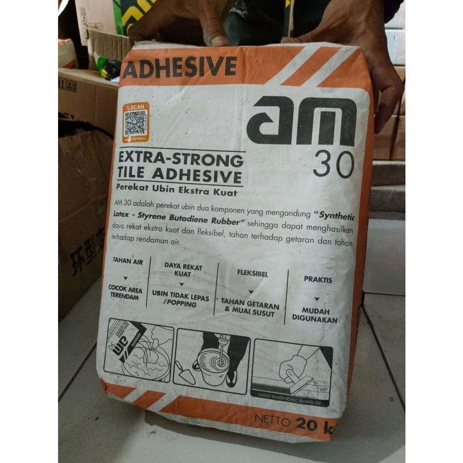 Semen  Perekat Ubin Ekstra Kuat Am Mortar Type AM 30