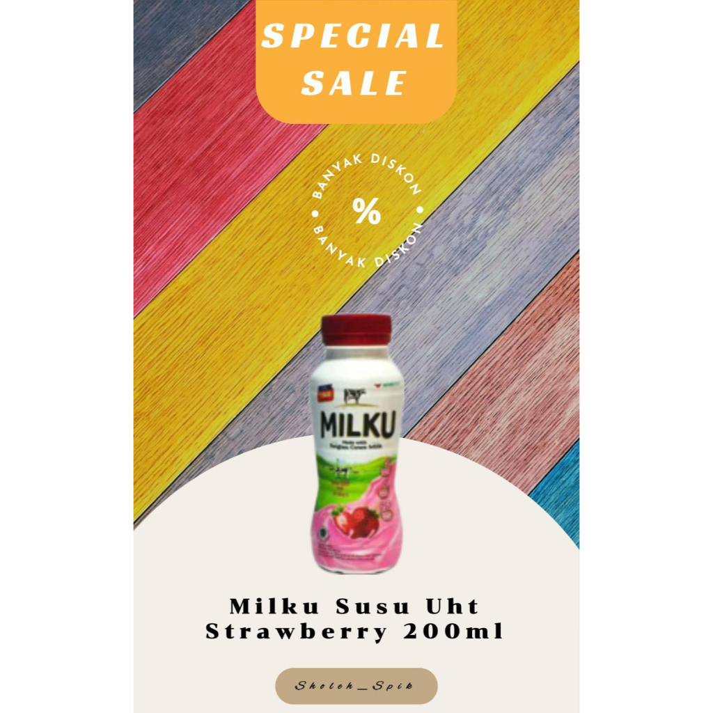 

Milku susu uht strawberry 200ml