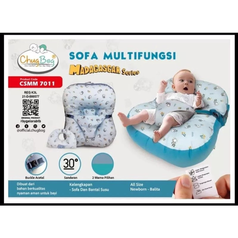 SOFA BED BAYI CHUG BOG-CHUG BOG SOFA BED PRINT ANIMAL + GESPER-SOFA BAYI PREMIUM + GESPER
