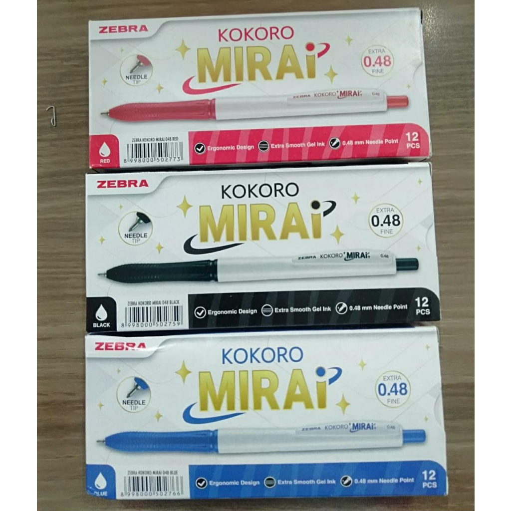 

pulpen gel zebra kokoro mirai