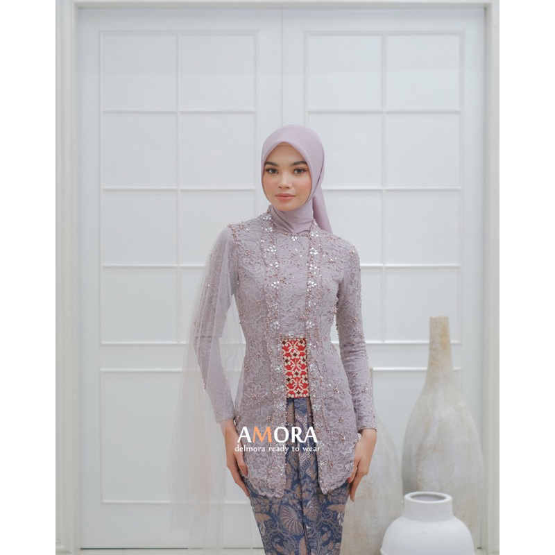 Kebaya Kutubaru Lavender Amora Delmora Ready To Wear (Size M)