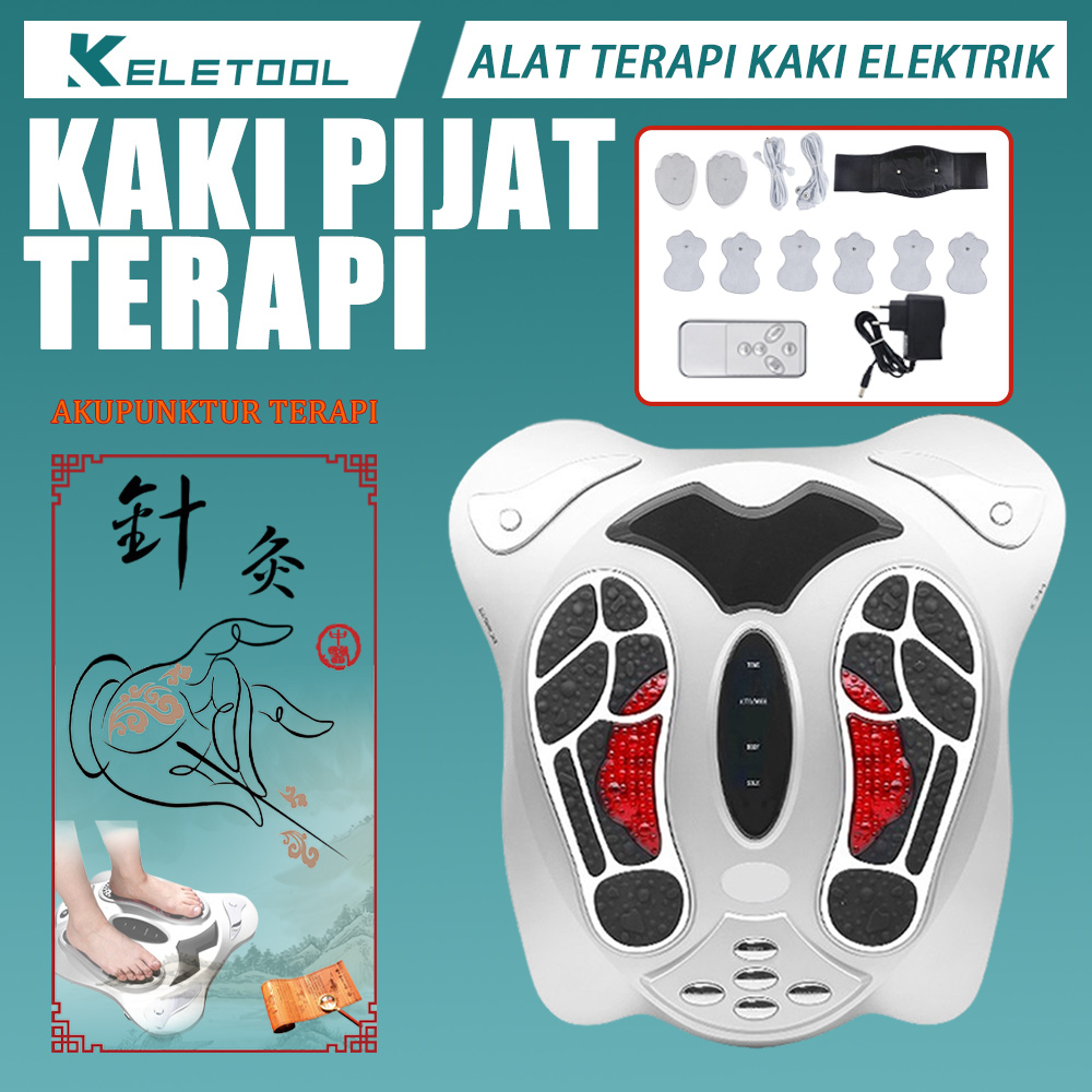 Keletool Alat terapi Therapy kaki Pijat listrik Akupuntur Electromagnetic Foot Massager Alat Terapi 