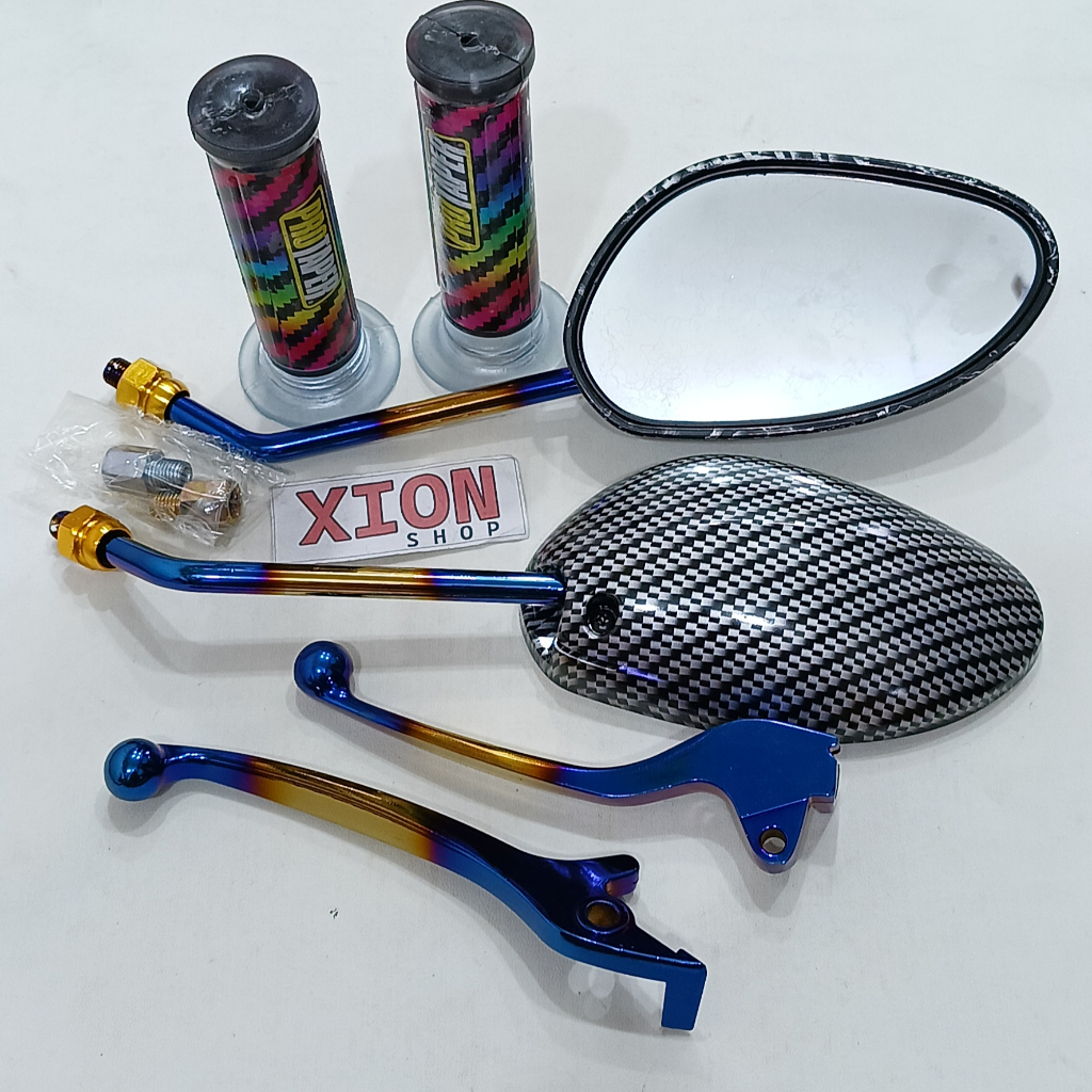 Promo Paket Handle Rem 2 tone Motor Beat karbu / scoopy karbu / vario 110 karbu full cnc - Non Esp P