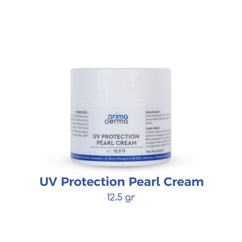Primaderma UV Protection Pearl Cream - Pearl Cream Dengan Kandungan SPF (warna kuning)