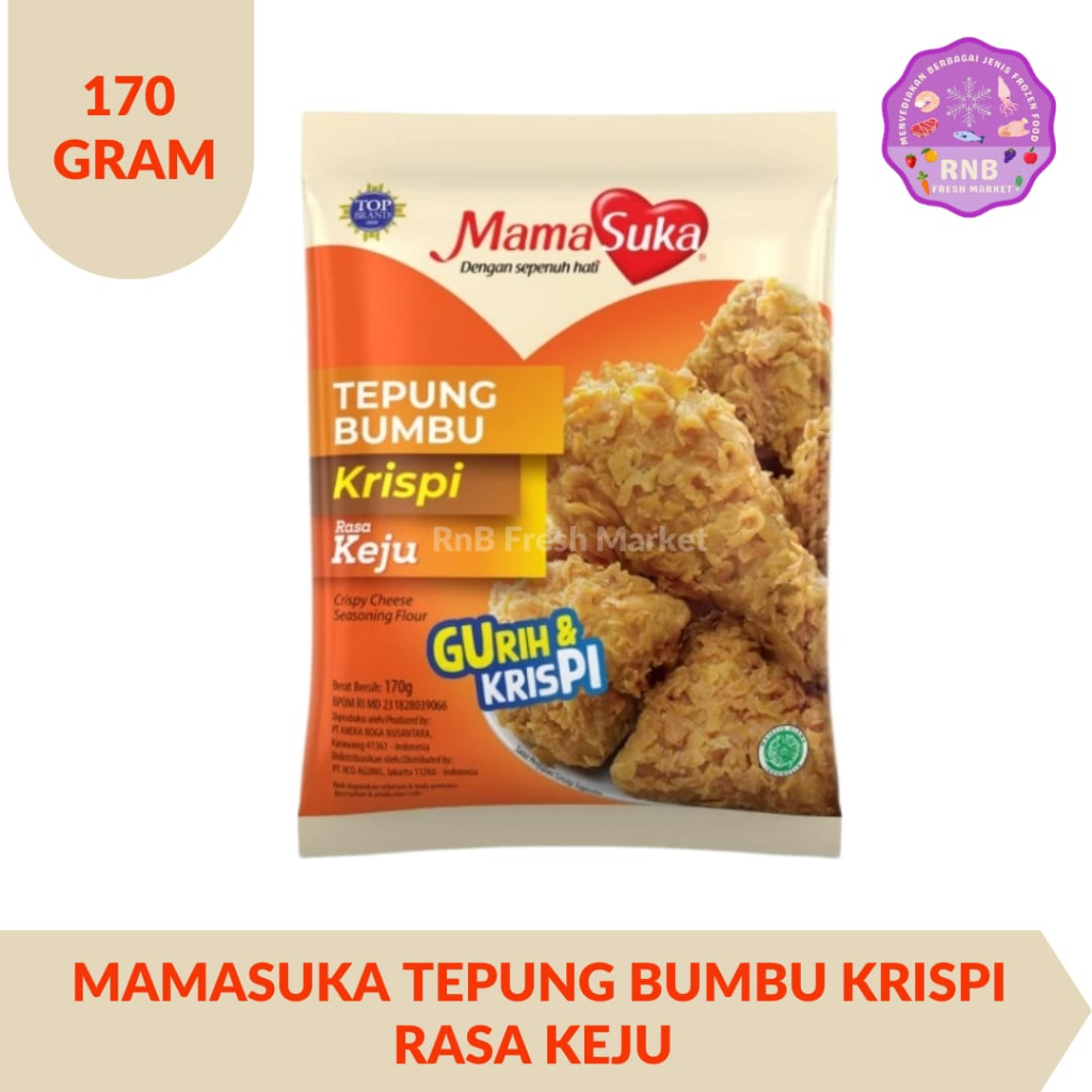 

Mamasuka Tepung Bumbu Krispi Rasa Keju 170 Gram