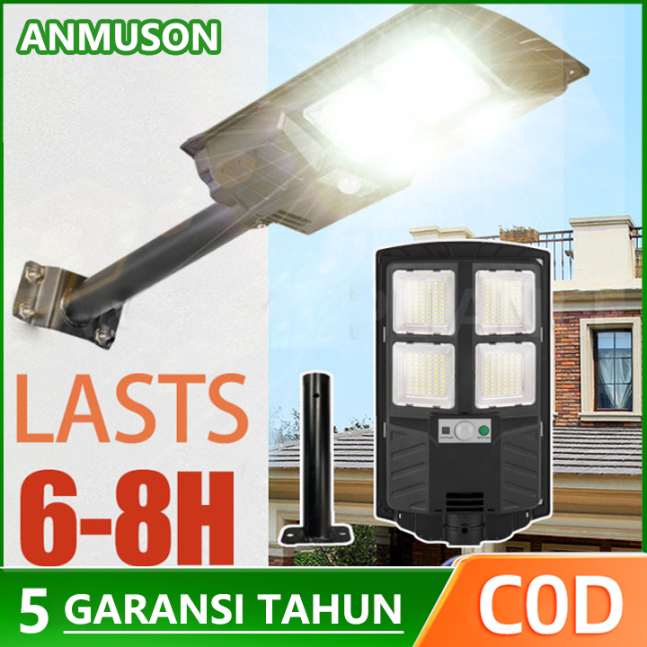 ANMUSON 200W Lampu Solar Tenaga Matahari