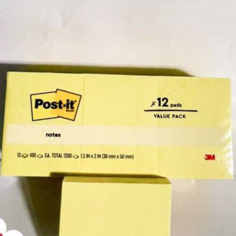 

POST IT 653 38MM X 50MM KUNING / Post-it 3M 653-yellow ( ISI 12 TAB)
