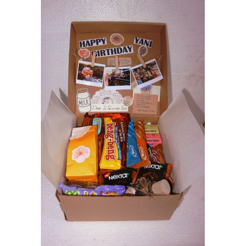 

[BACA DESKRIPSI] HAMPERS SNACK BOX / ULANG TAHUN / VALENTINE / GRADUATION