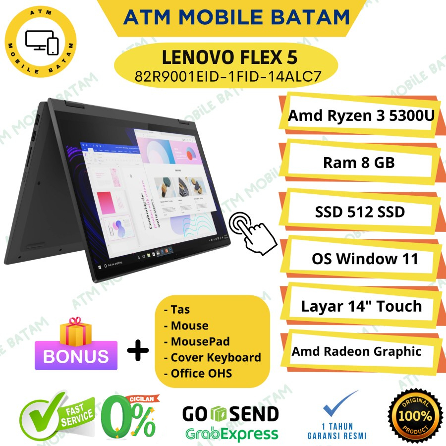 Laptop lenovo flex 5 Ryzen 3 5300U 8/512GB