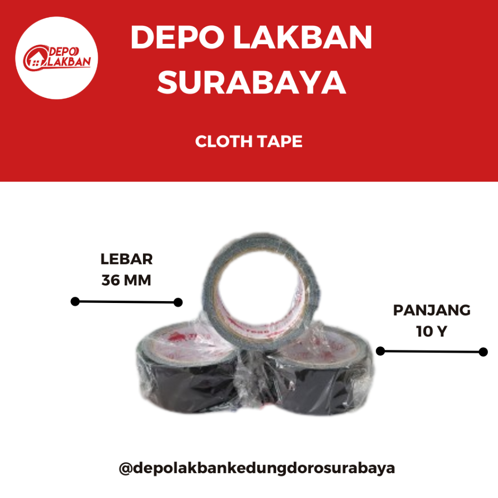 Cloth Tape Hitam