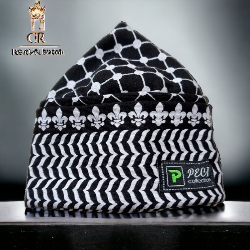 Peci Kopiah Mesir Lipat Terbaru Motif Sorban Peci Palestine Peci Kopiah Palestina