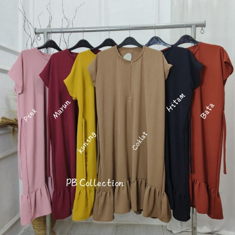 Daster Jumbo Crinkle LD 120//Daster Busui Tali Samping//Daster Rempel Bawah//Daster Polos