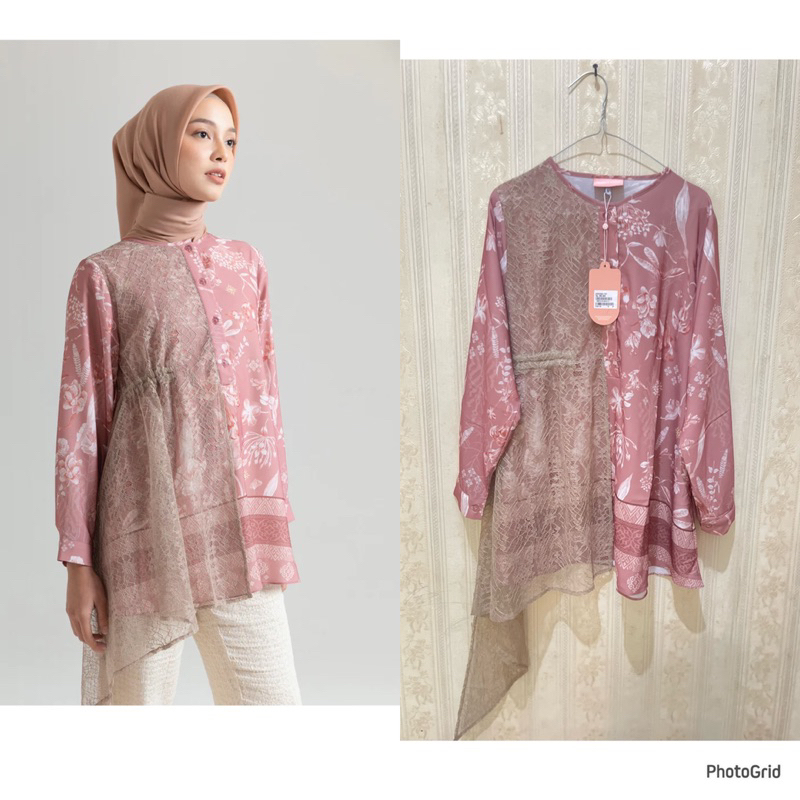NEW with Tag baju ria miranda langkisau top size M original bukan preloved ria miranda