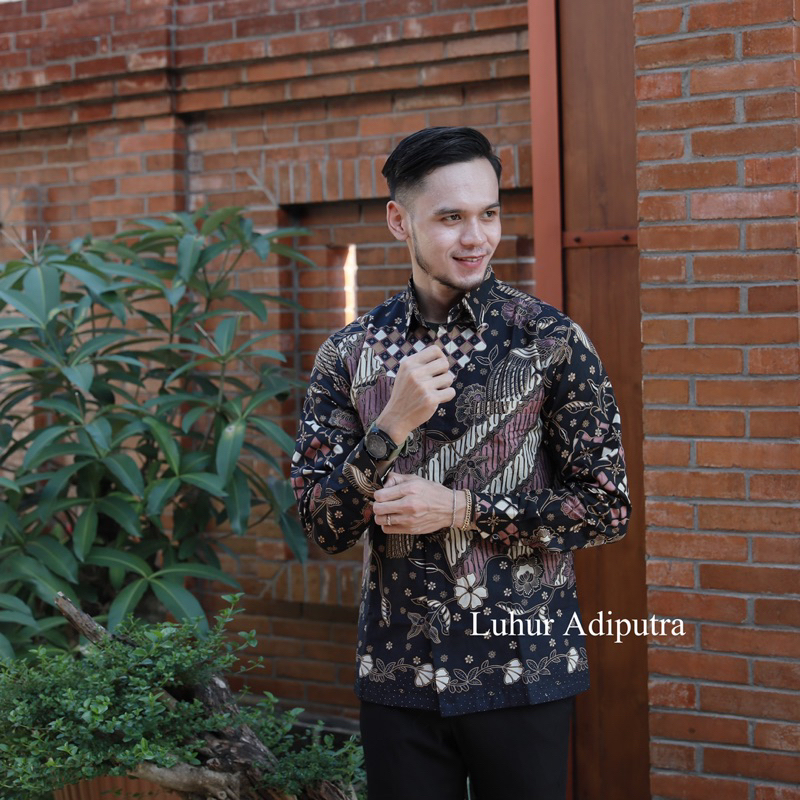 PRAJA Kemeja Batik Katun Prima Premium Solo Anak Muda Modren Luhur Adiputra