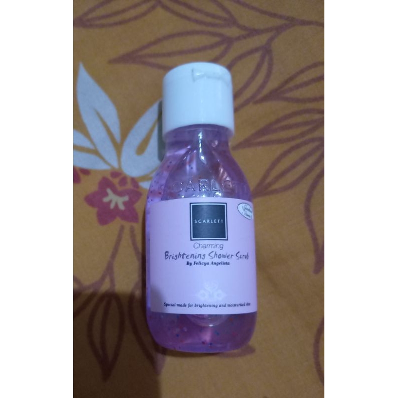 SCARLETT Brightening Shower Scrub, Body Cream, Body Serum