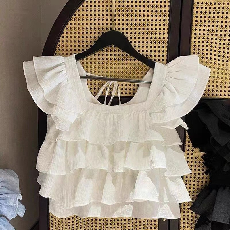 KALANTHA FASHION Blouse Anak Perempuan Seany Usia 3-5 Tahun Fashion Atasan Blouse Ruffle Kids Lucu K