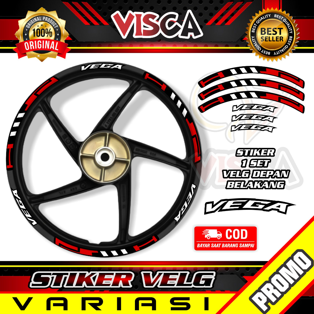 Stiker Velg List Velg Motor Stiker Velg Sticker Velg VEGA List Hitech