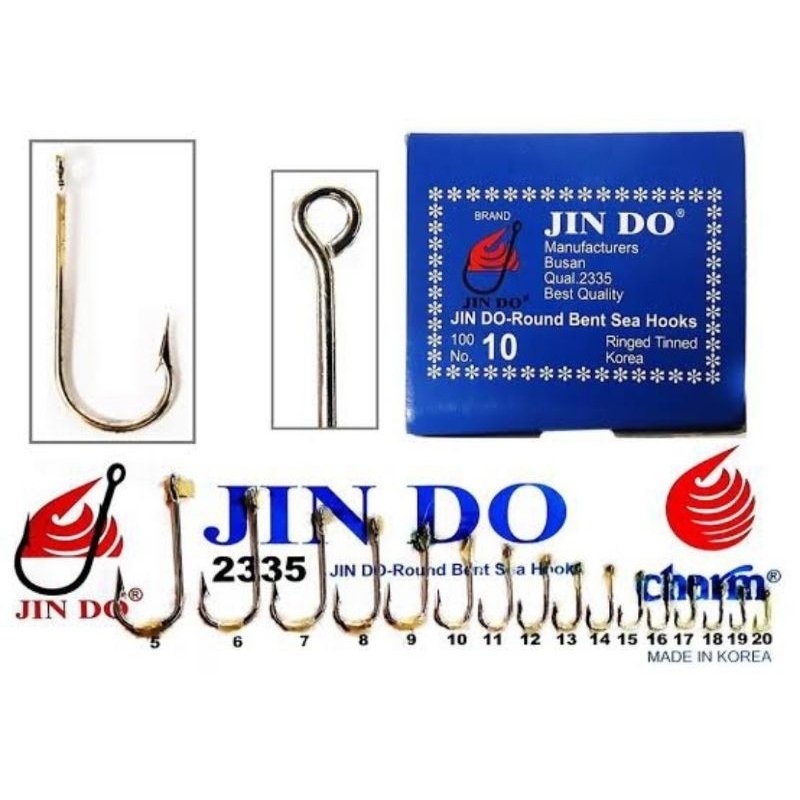 Mata Kail Pancing Ikan Kotak Jin Do 2335 Putih ( 100pc )