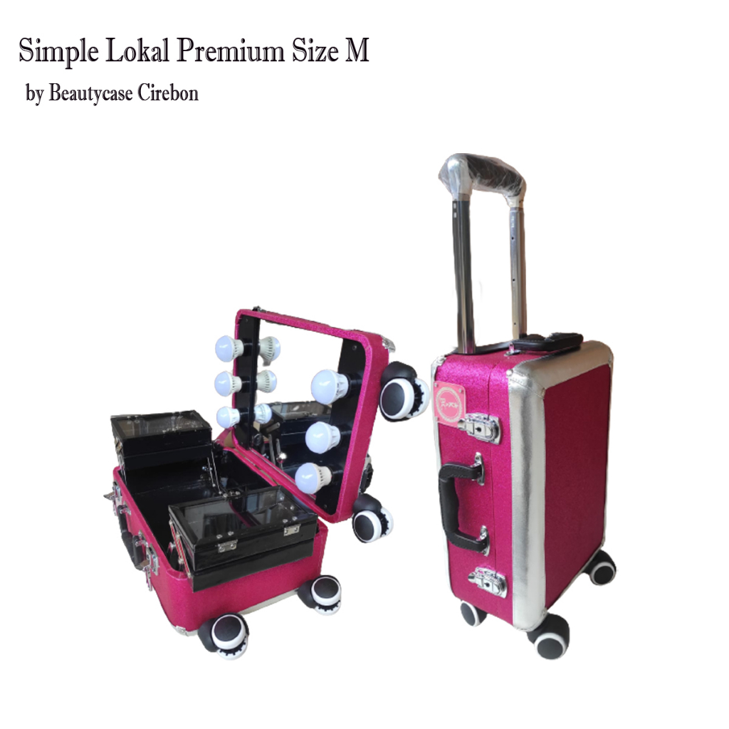 Beautycase tipe Reguler dan Premium M Simple - Koper Makeup - Koper Rias Pengantin - Box Makeup - Ta