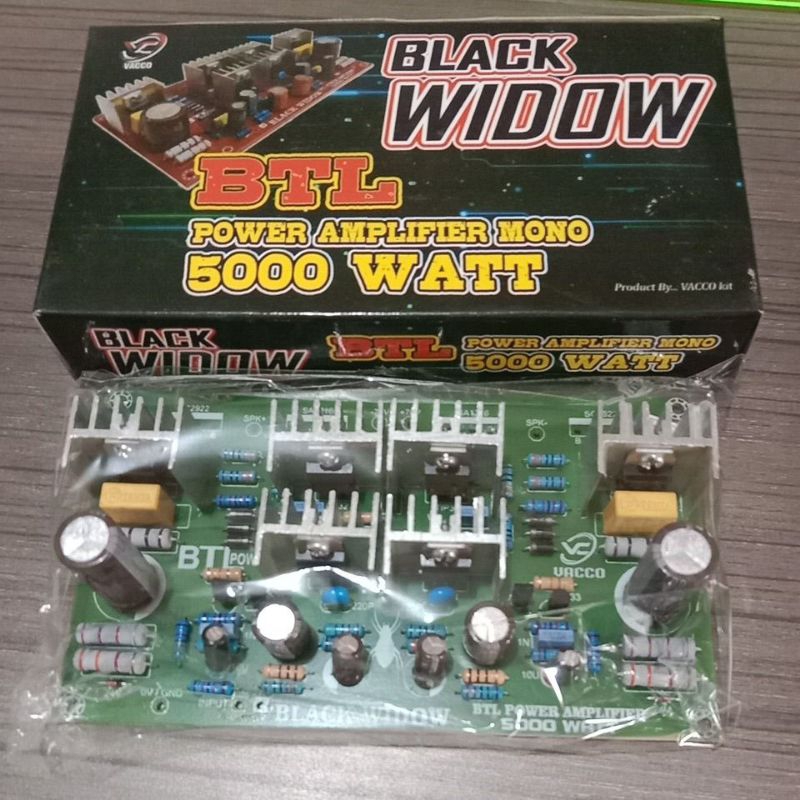 KIT Driver BLACK WIDOW BTL 5000 WATT MONO VACCO