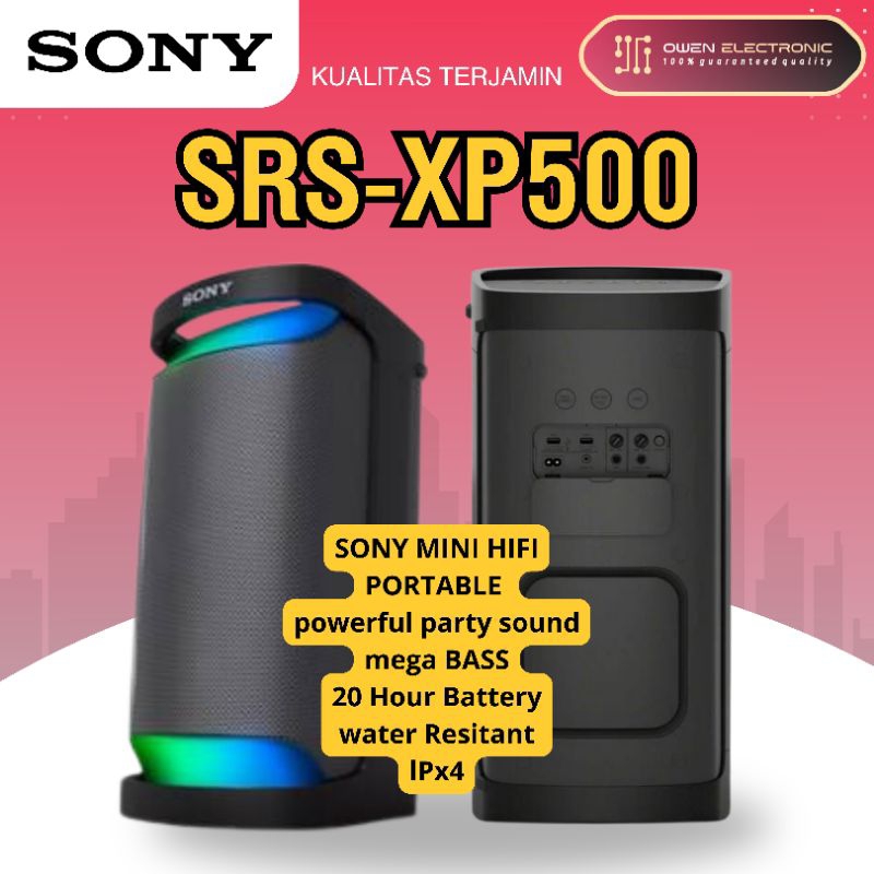 SONY HIFI SRS-XP500/SRS XP500 KARAOKE
PARTY SOUND