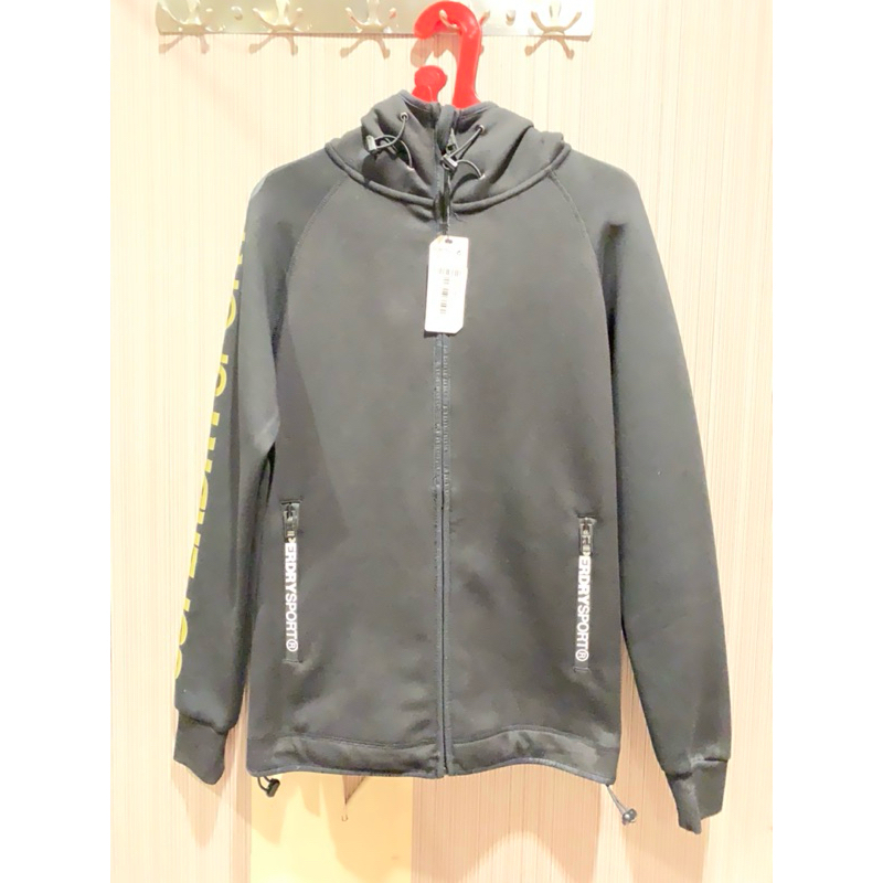 Jaket hoddie SUPERDRY hitam original dan baru