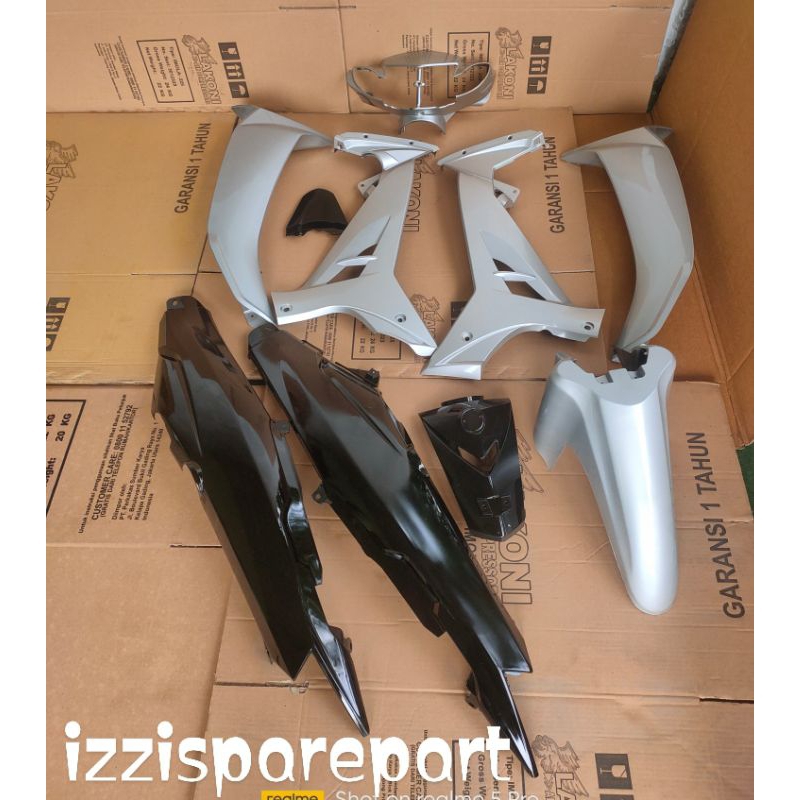 full body halus Vega r new hitam silver