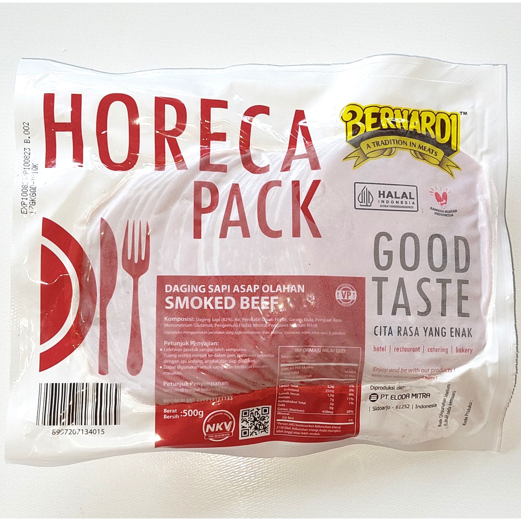 

Bernardi Smoked Beef Bulat Horeca 500 Gr