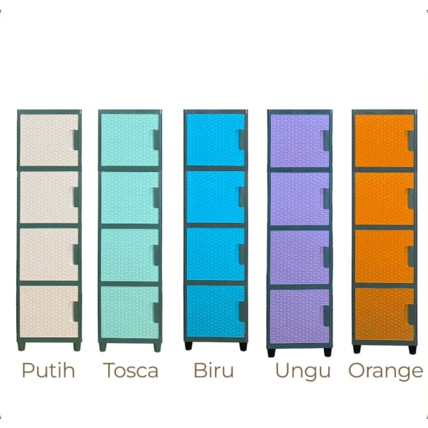 LEMARI SERBAGUNA FAWSLINE 1 PINTU 4 SUSUN