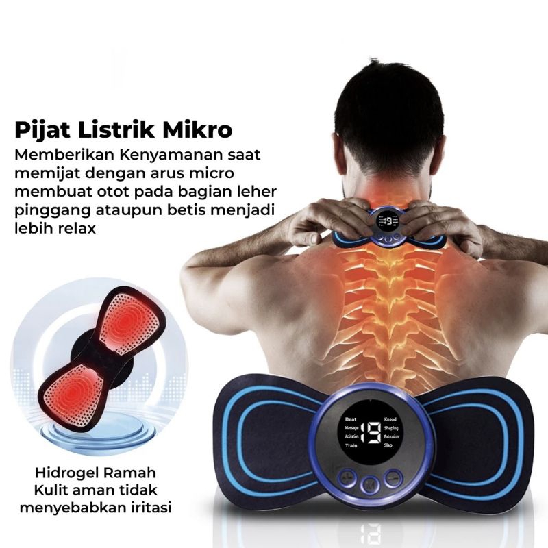 ELEKTRIK MINI MASSAGER EMS ALAT PIJAT TUBUH ALAT TERAPI